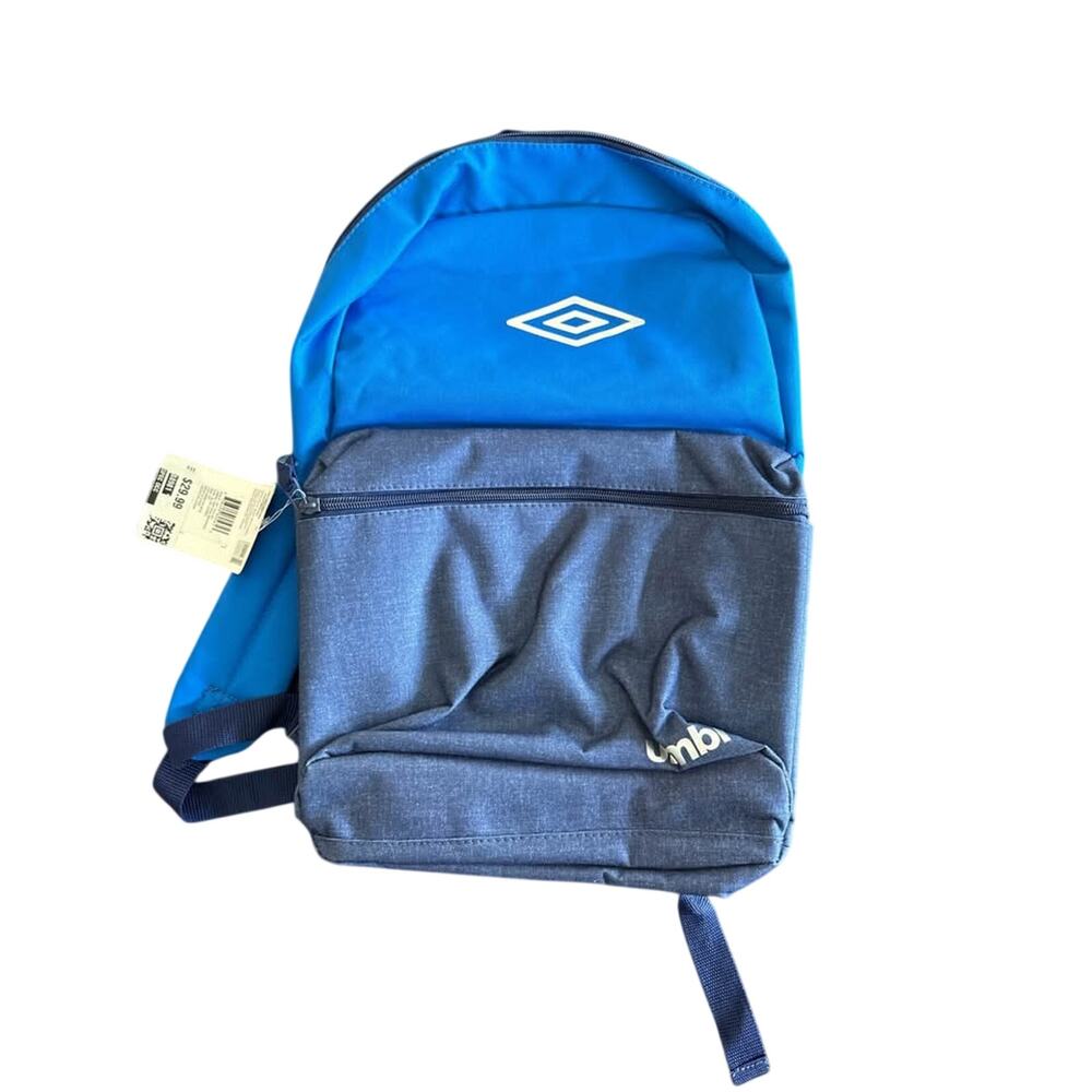 Umbro Heritage Backpack Blue Laptop School Travel Book Bag NWT